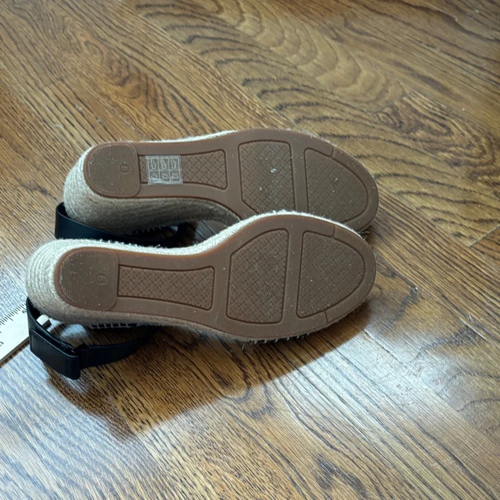 Tory Burch Black Espadrille Sandals - Picture 6 of 8